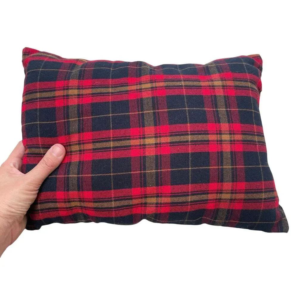 Will Leather Goods Decorative Pillow Red Plaid - Picture 4 of 4